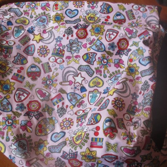 Tokidoki Lesportsac Messenger Bag.Cross Over Bag NWOT Charms Print Small Bag Too - Picture 4 of 10